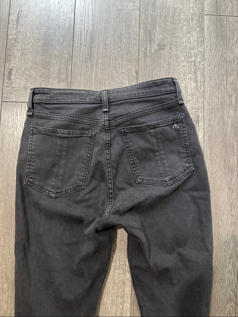 rag & bone Nina High-Rise Ankle Skinny Jeans in the "Wythe"Style #WDD19H2639BIWT - Picture 5 of 5